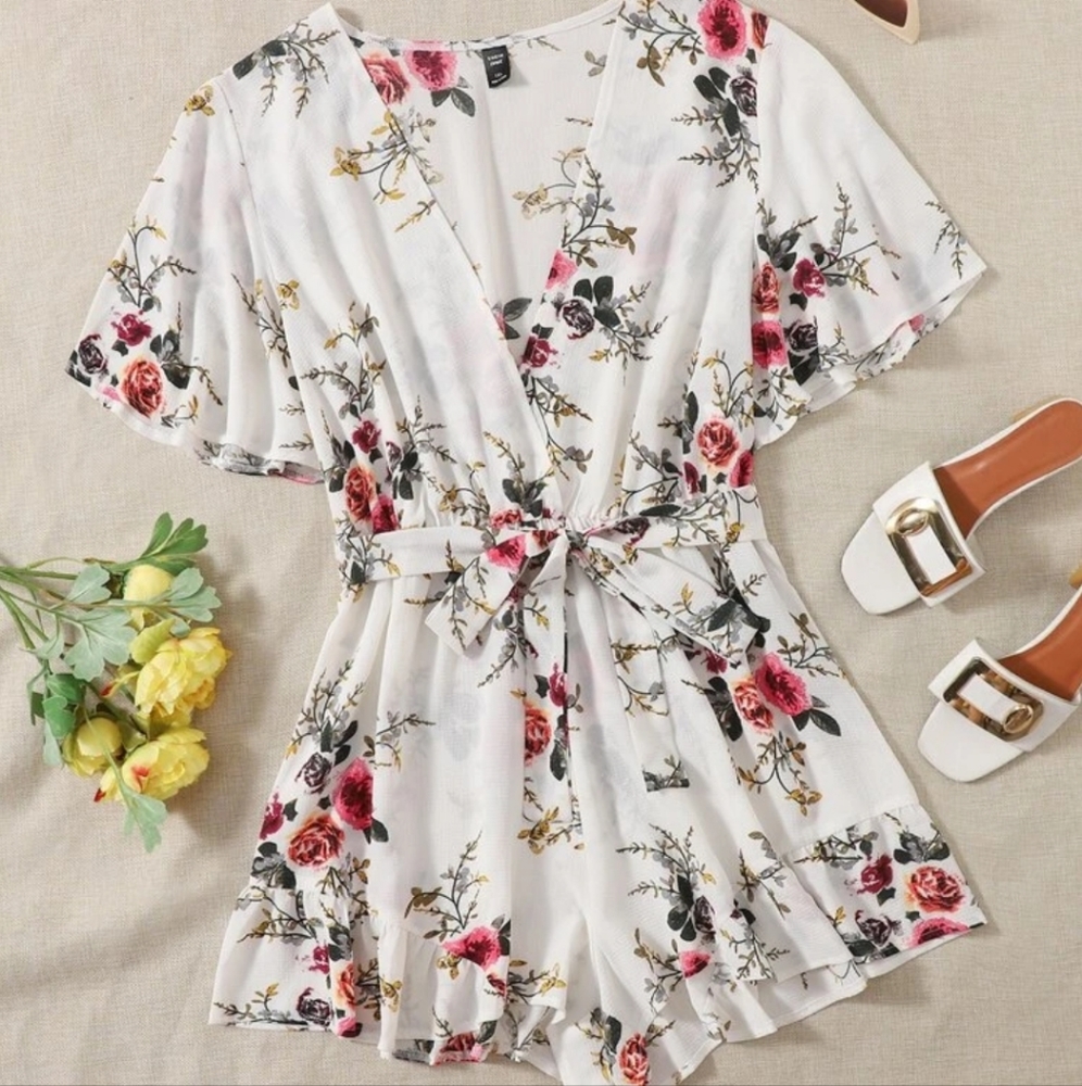 NWOT Floral Romper